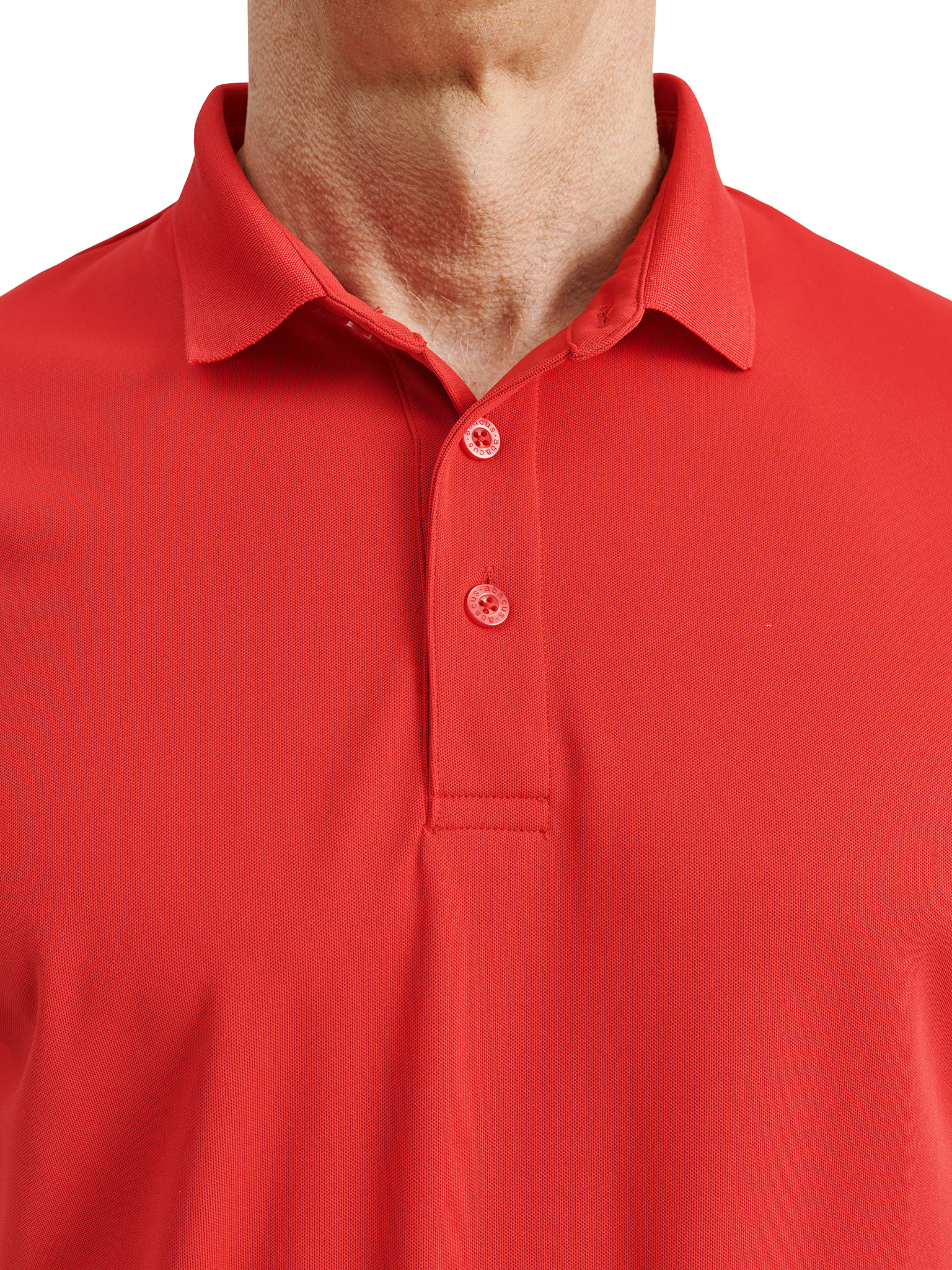Mens Cray drycool polo - red
