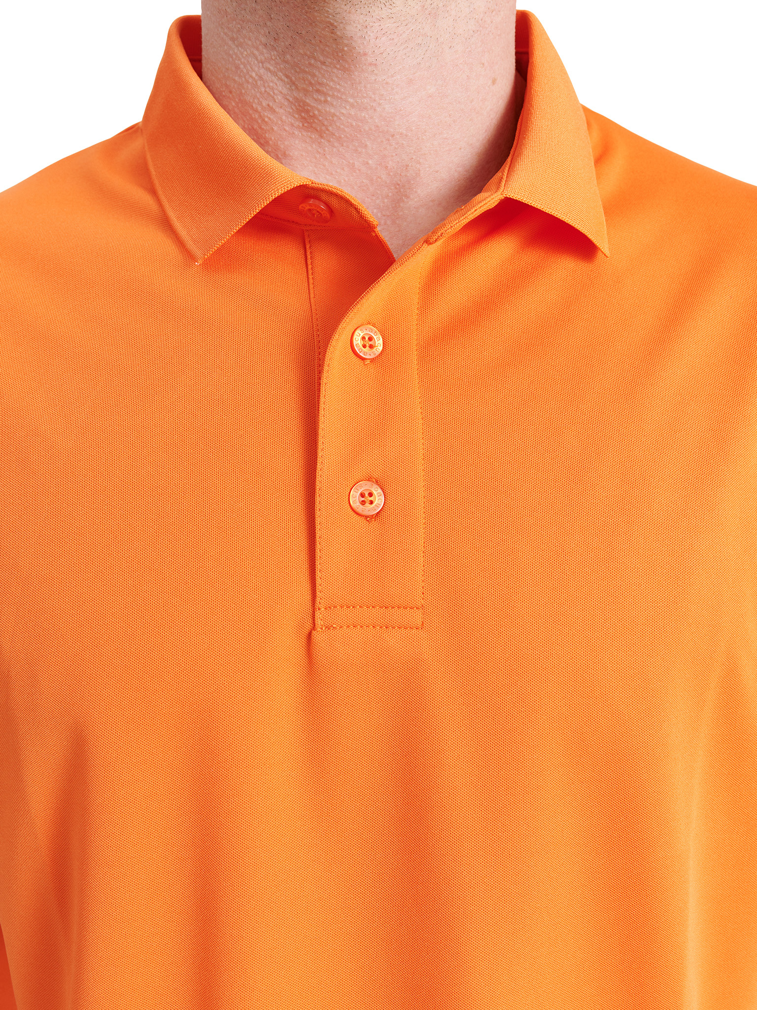 Mens Cray drycool polo - orange