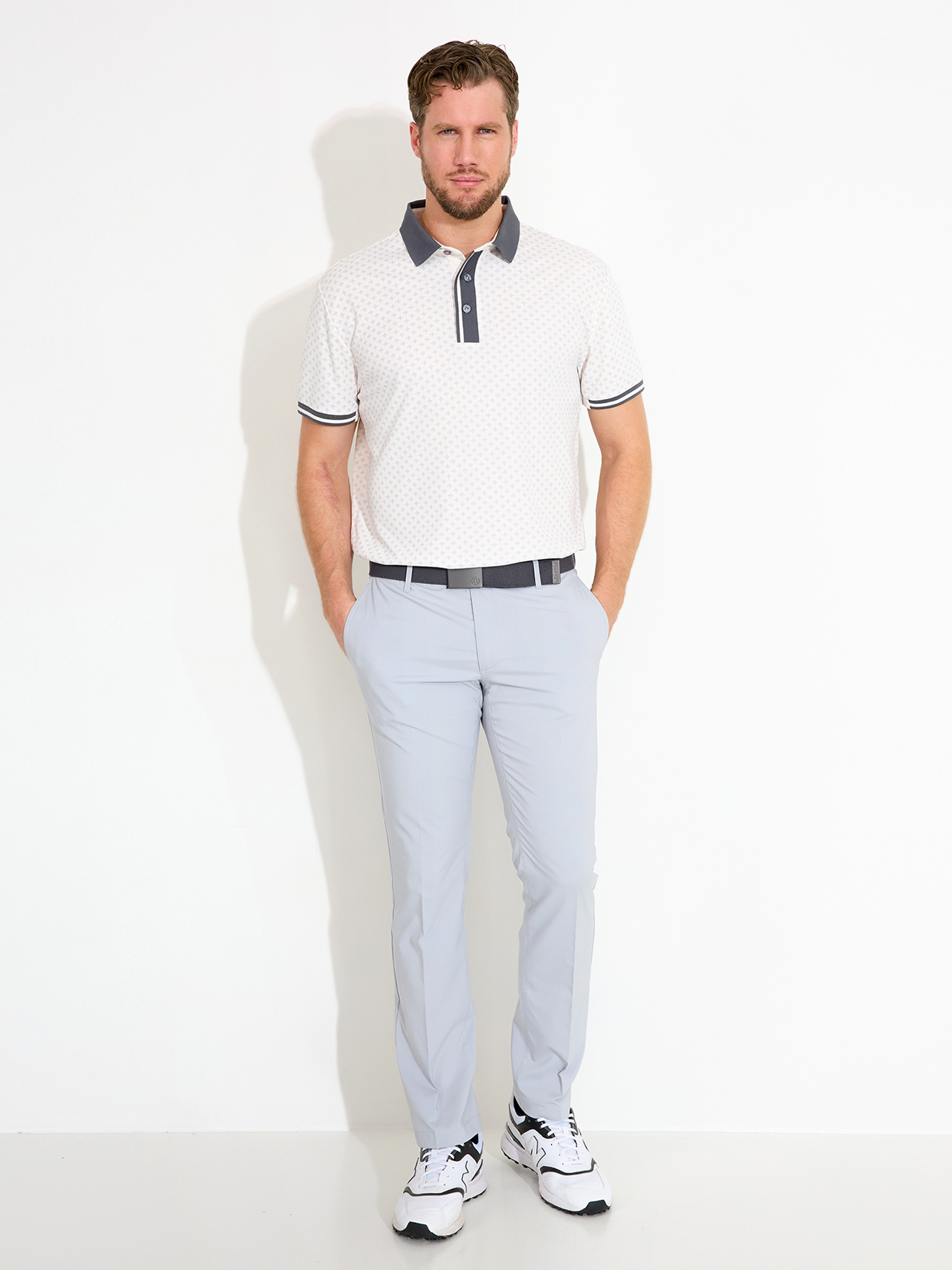 Mens Dunsten drycool polo - clam