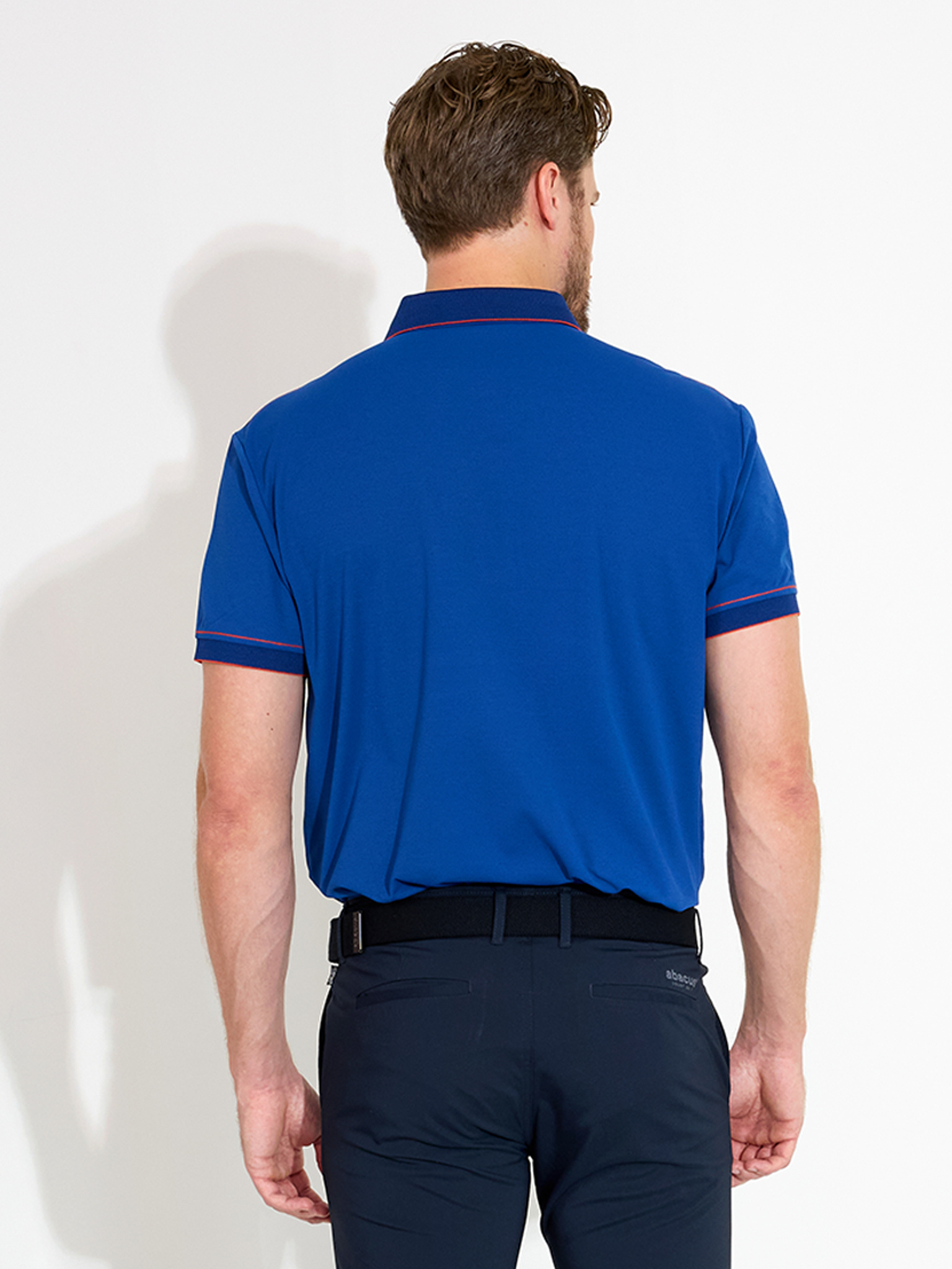 Mens Stoke drycool polo - atlantic blue