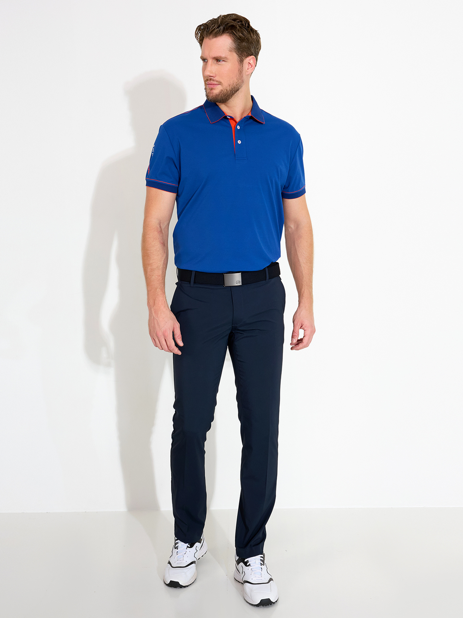 Mens Stoke drycool polo - atlantic blue
