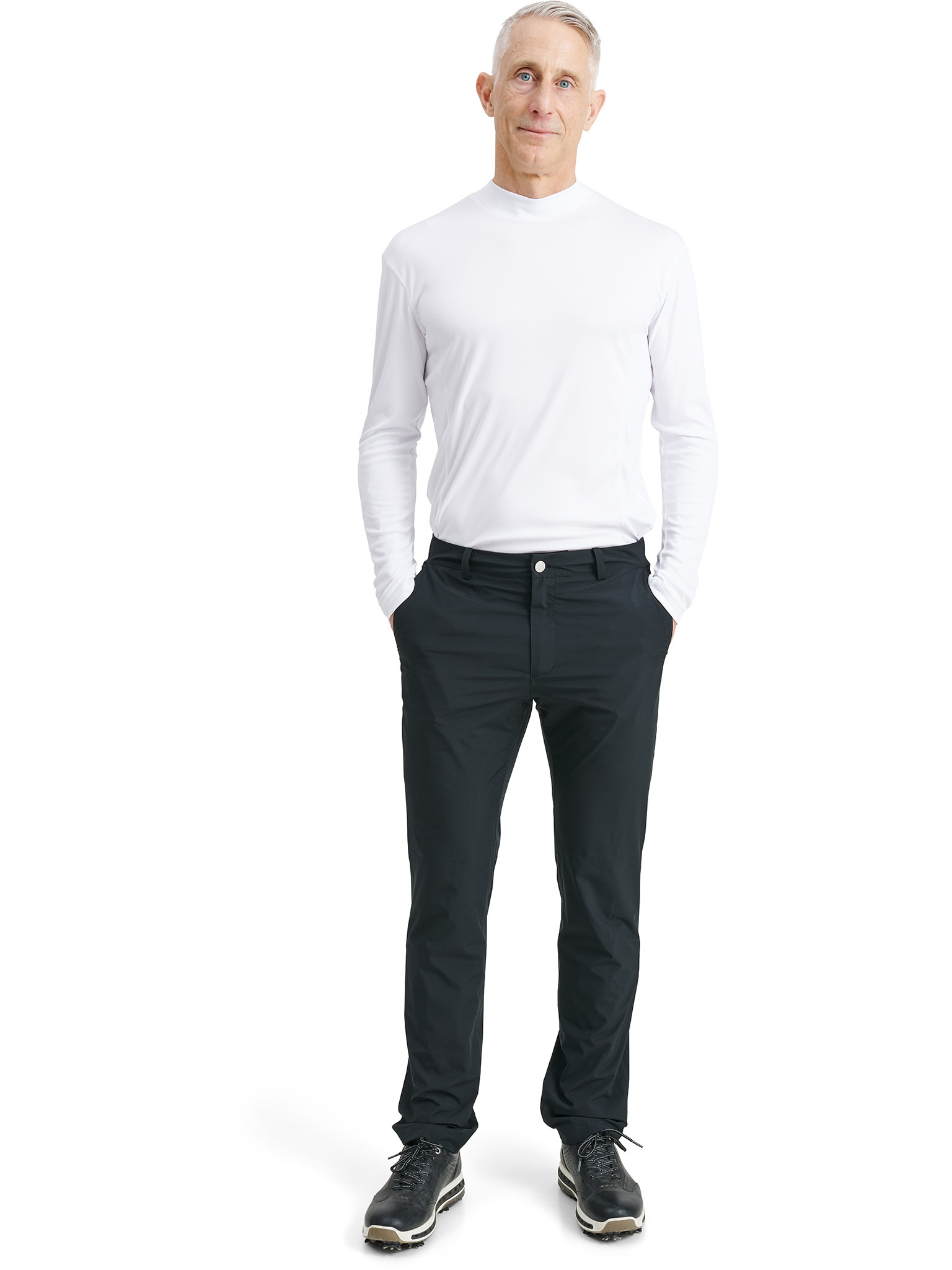 Mens Spin longsleeve - white