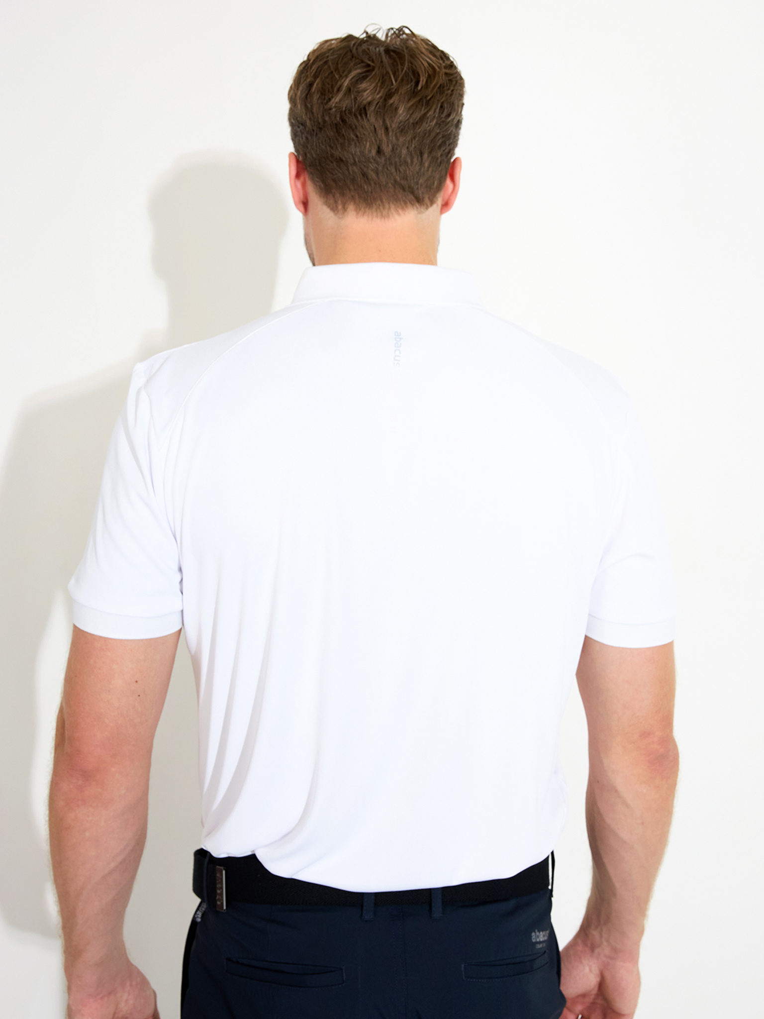 Mens Hammel recycled polo - white