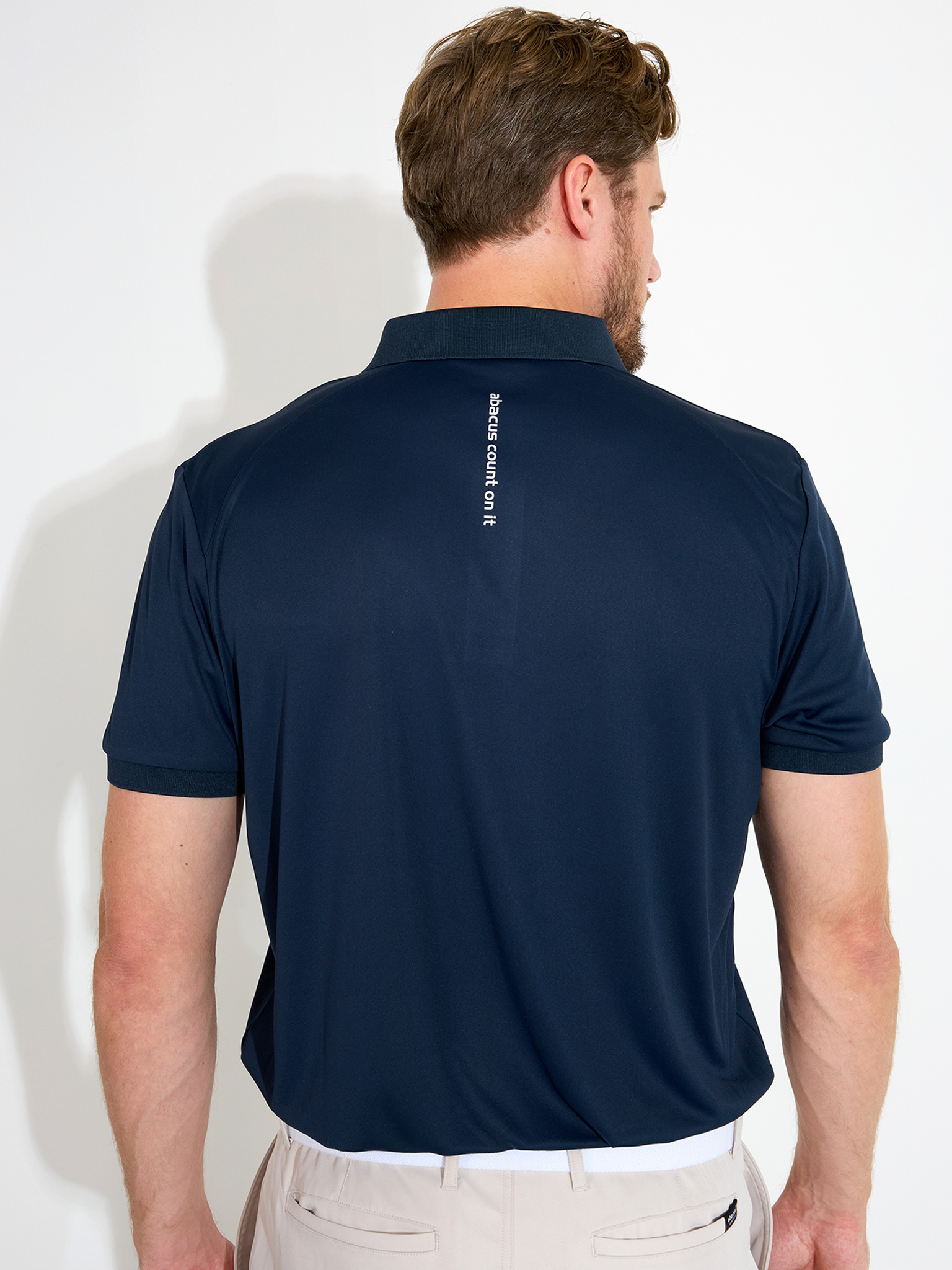 Mens Hammel recycled polo - navy