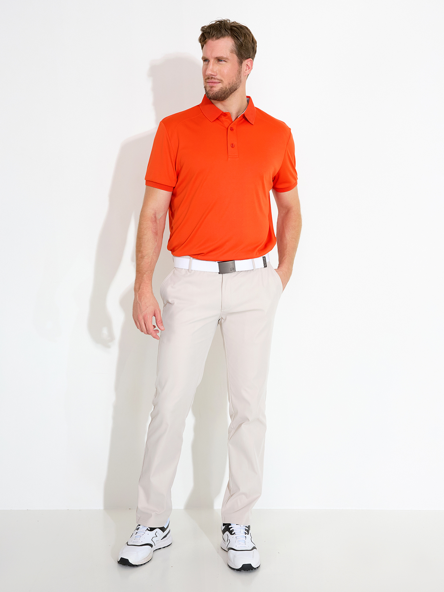 Mens Hammel recycled polo - lobster