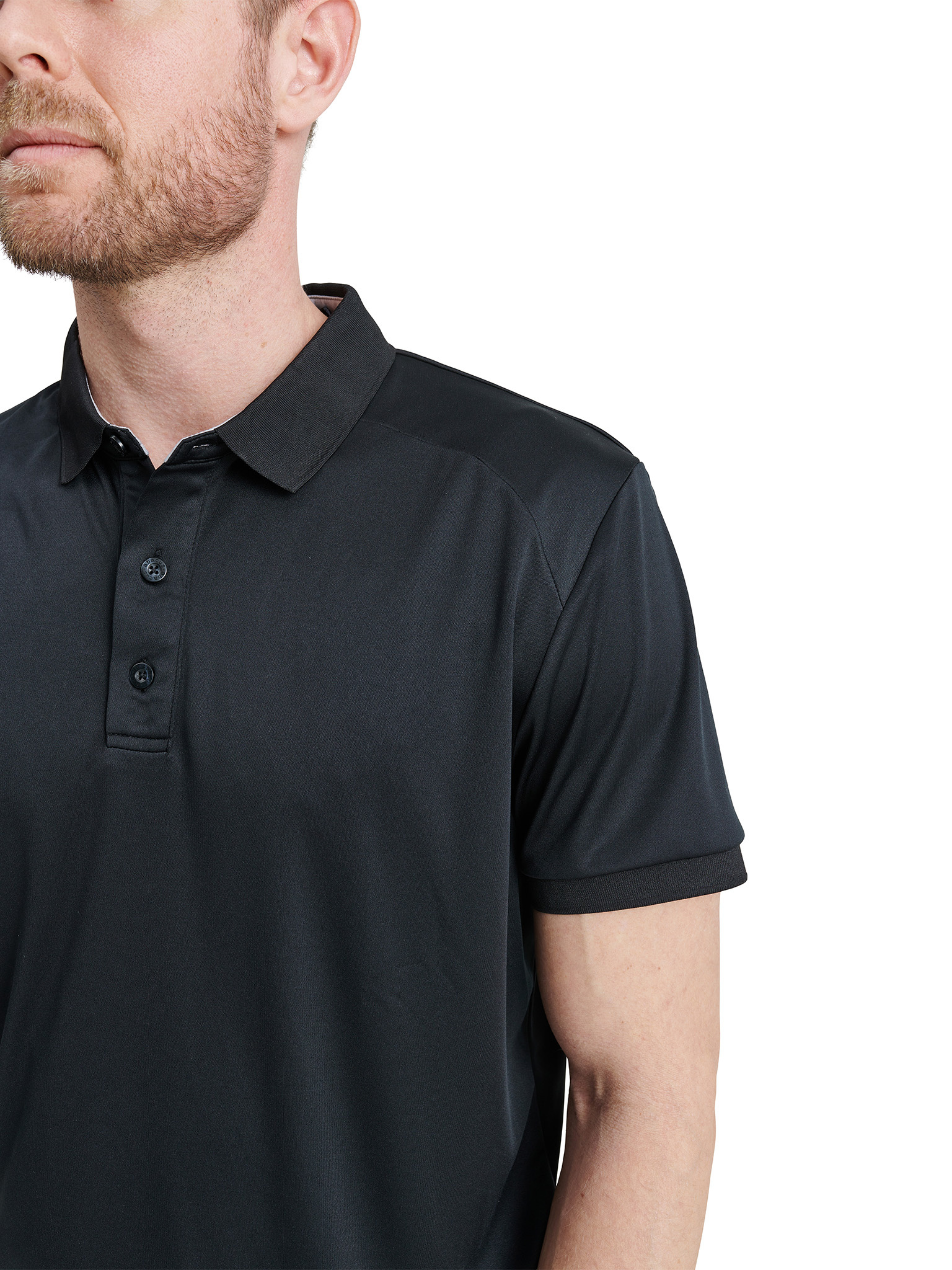 Mens Hammel recycled polo - black