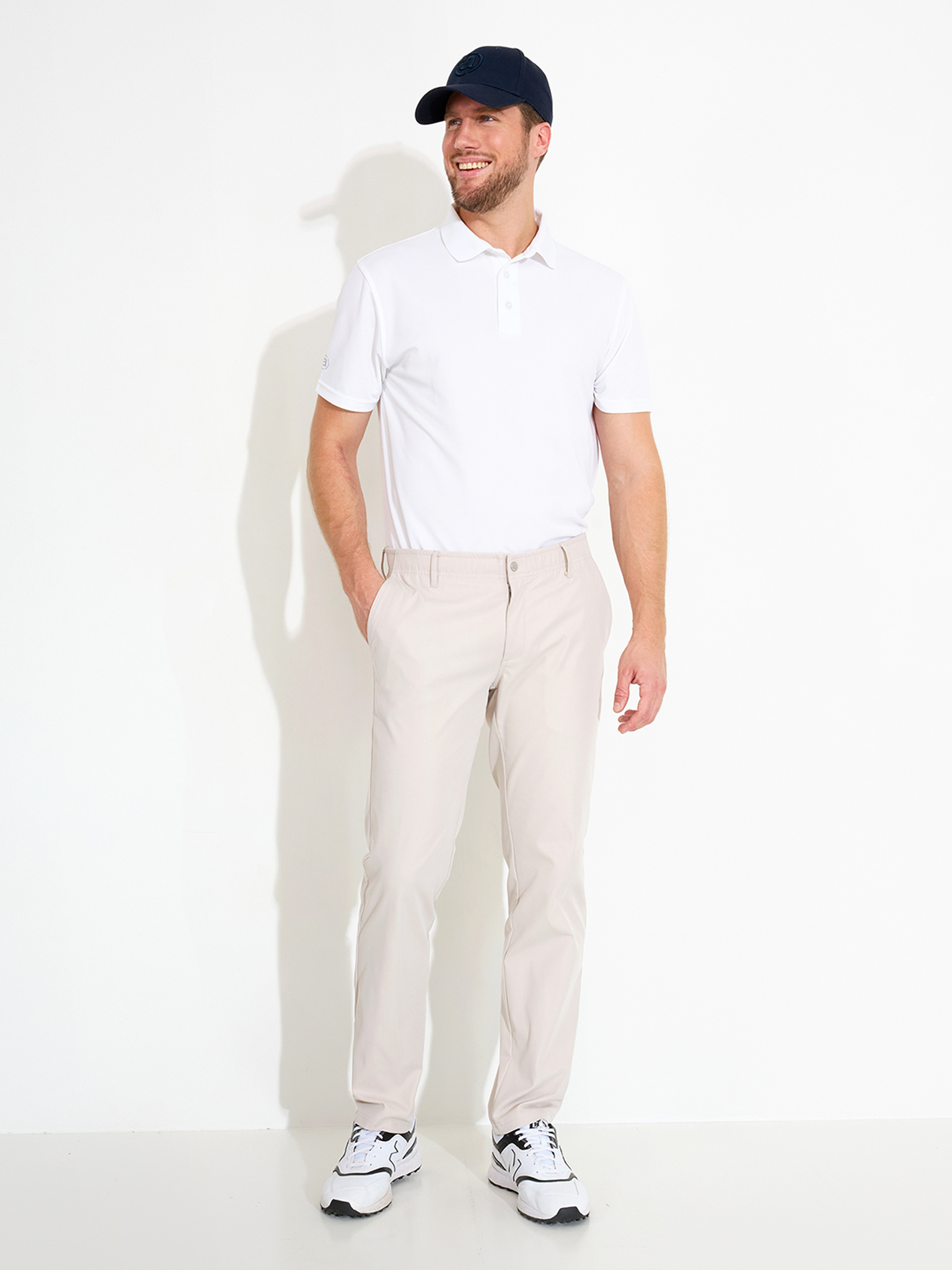 Mens Cleek flex trousers - sandshell