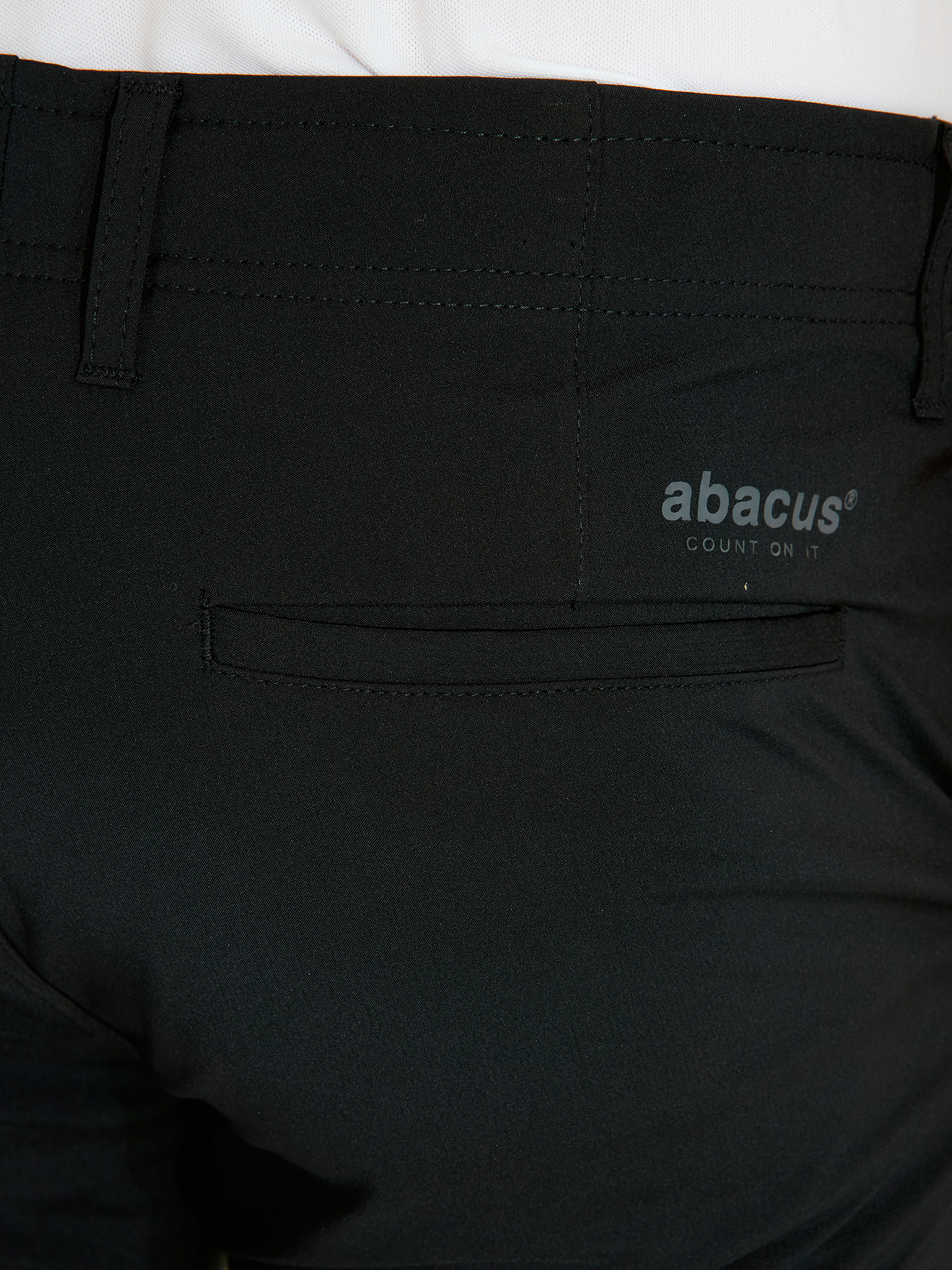 Mens Cleek flex trousers - black