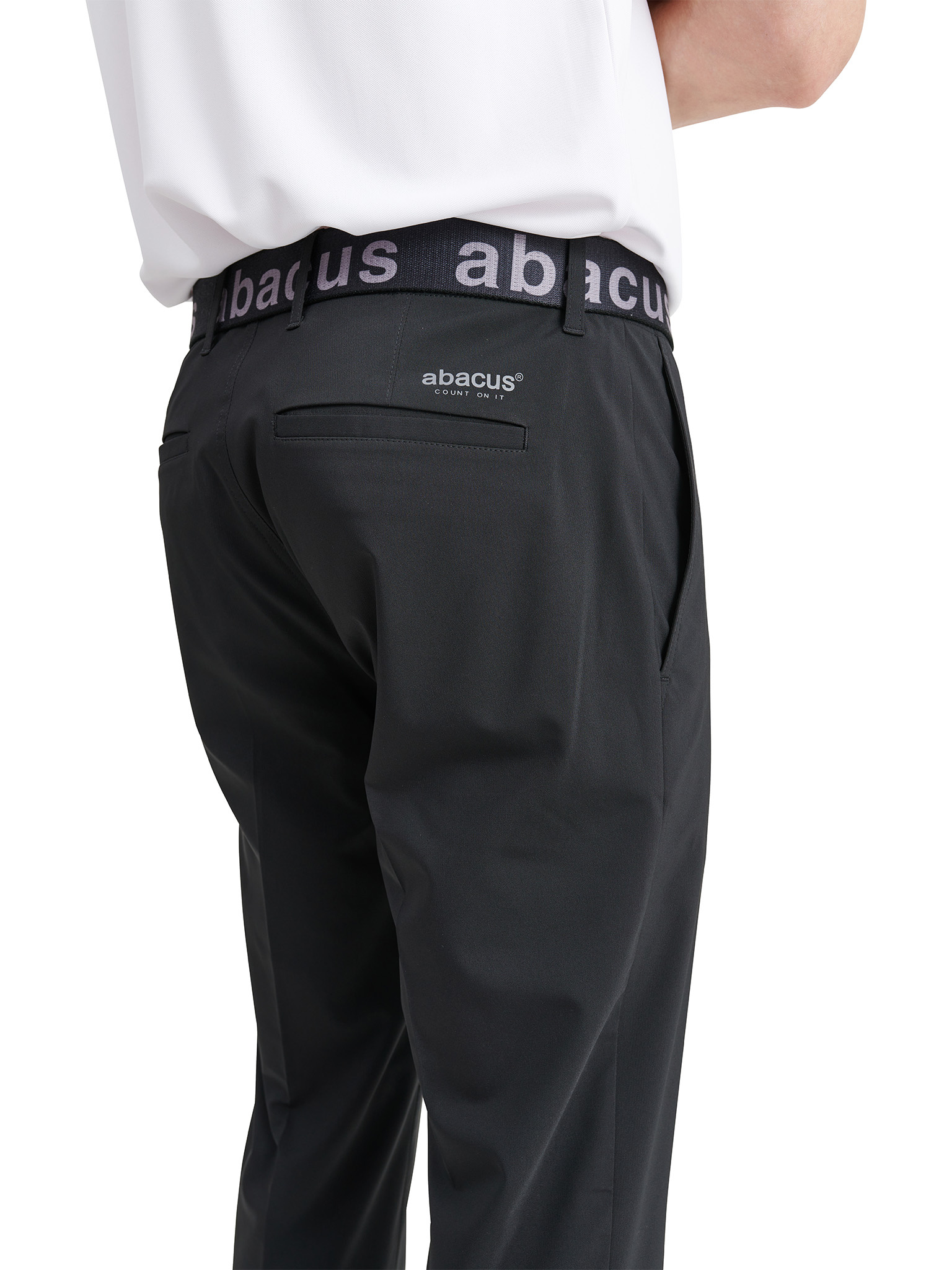 Mens Cleek flex trousers - black