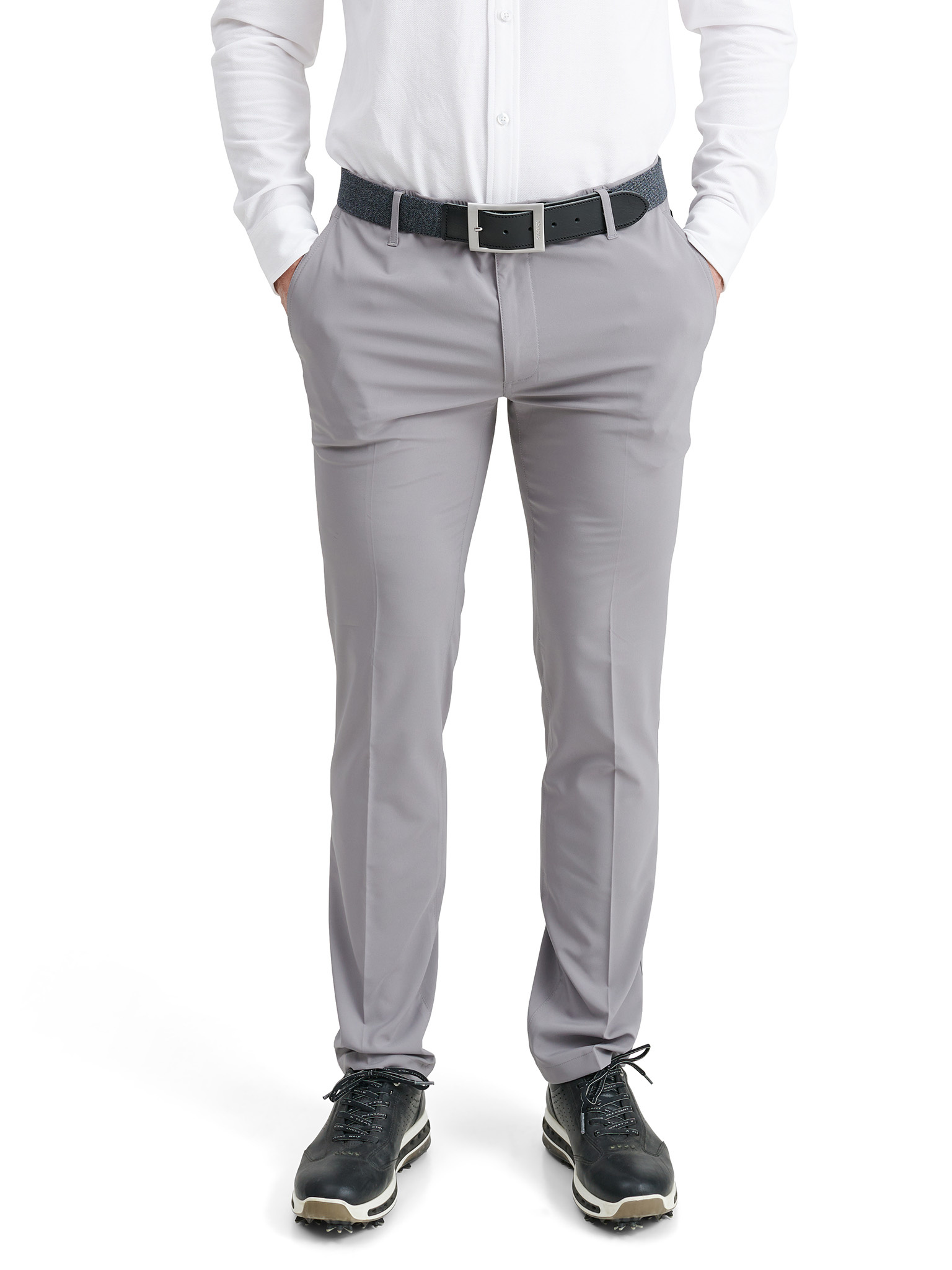 Mens Cleek flex trousers - grey
