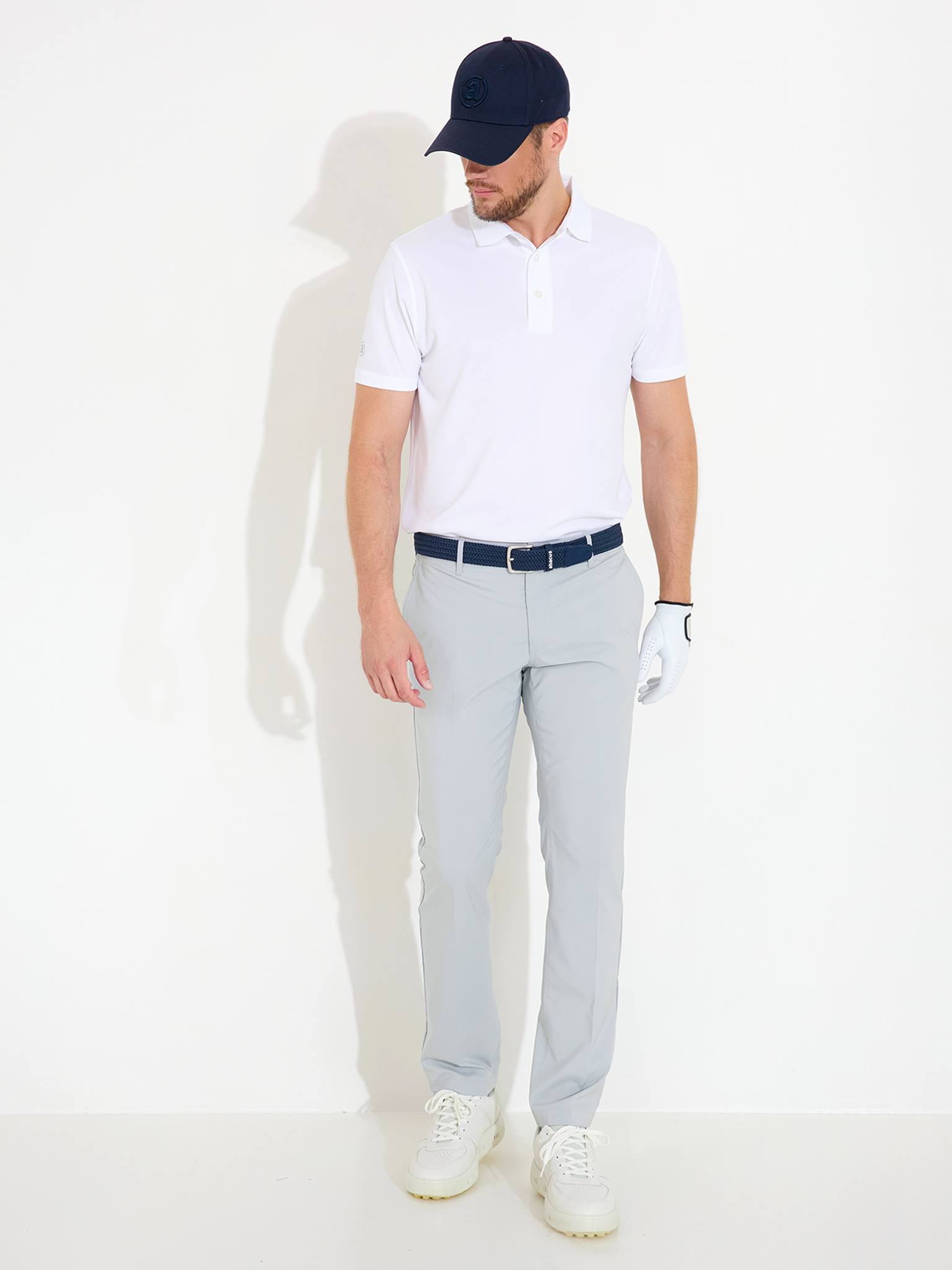 Mens Cleek flex trousers - lt.grey