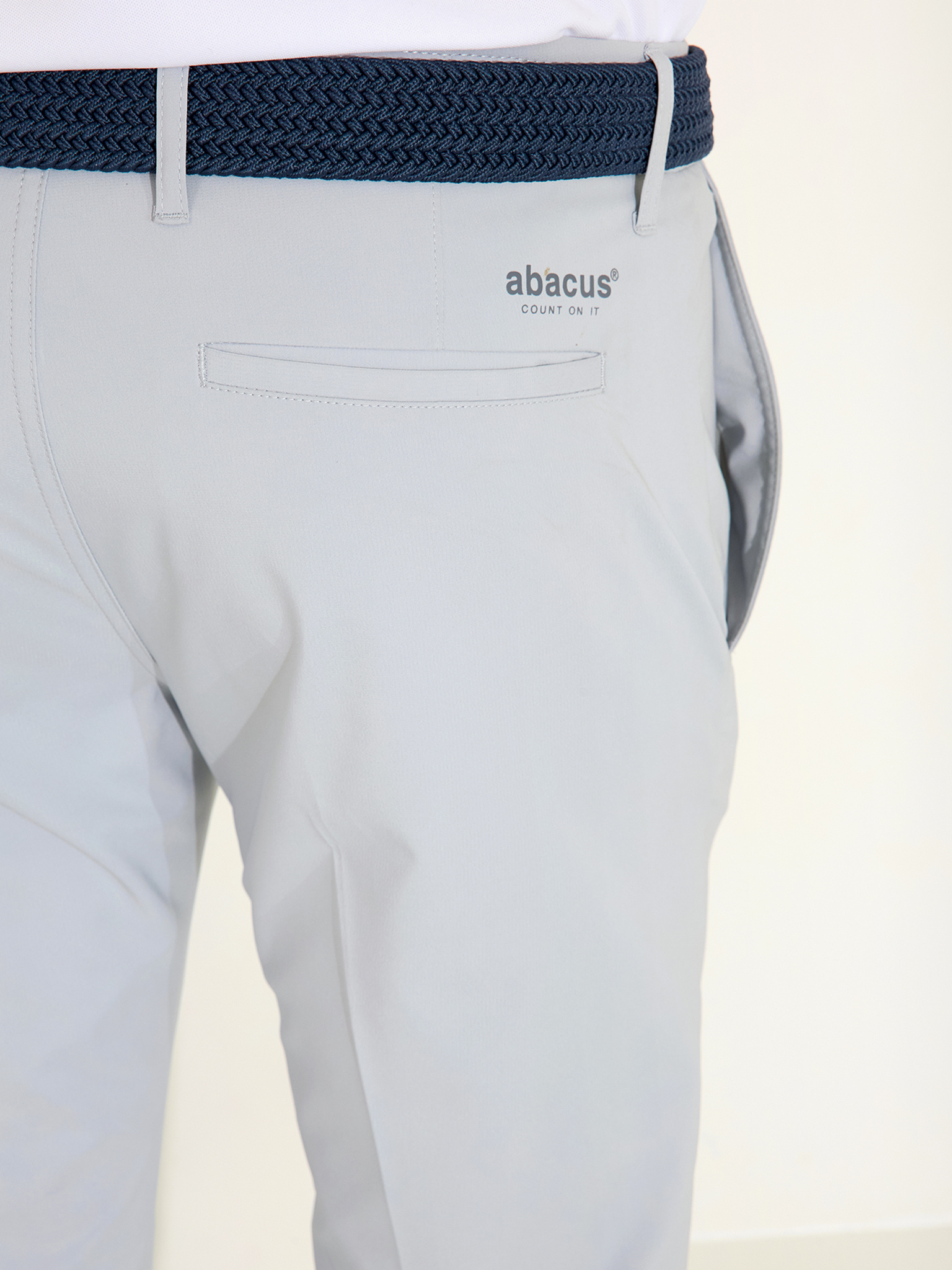 Mens Cleek flex trousers - lt.grey