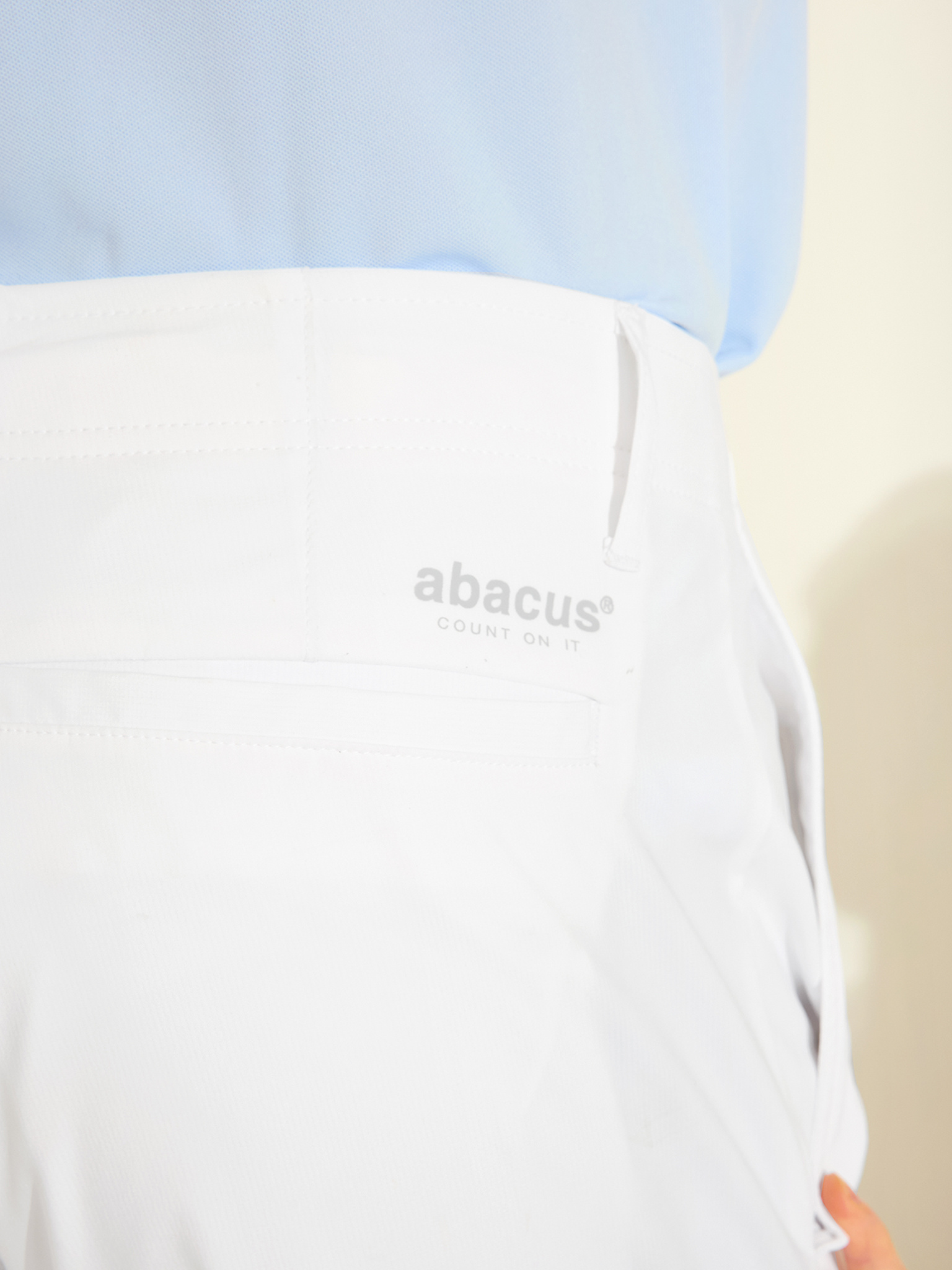 Men Cleek flex shorts - white