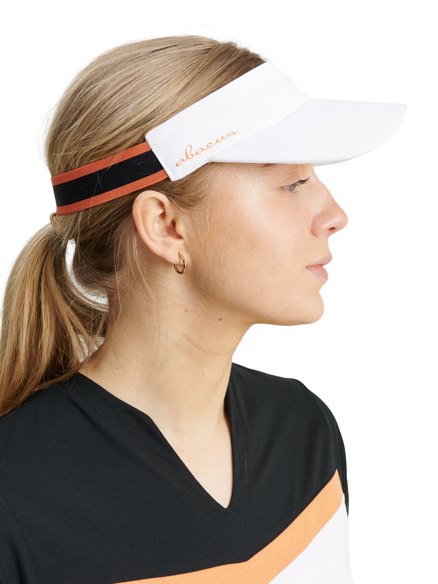 Lds Stripe visor - white