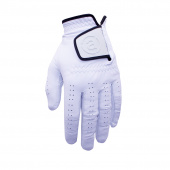 Mens abacus full leather glove - white